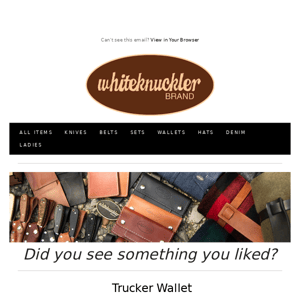 Hey Whiteknuckler Brand USA! See Something You Like?