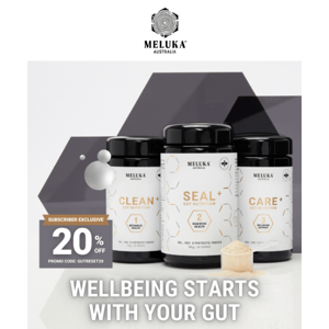 LAST DAY: Take 20% off! | Meluka Australia, start 2023 feeling in control of your gut health.