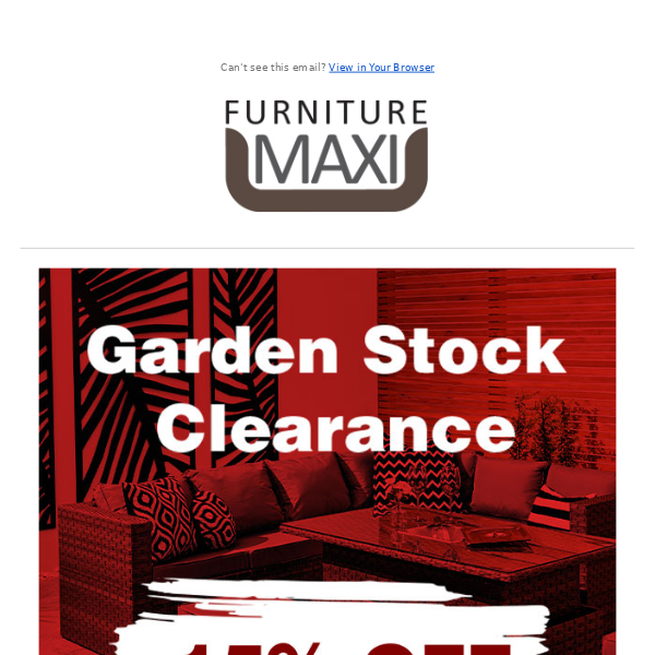 Garden Clearance: 15% off