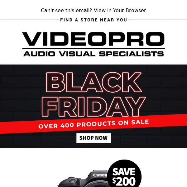 Black Friday deals on digital imaging and production