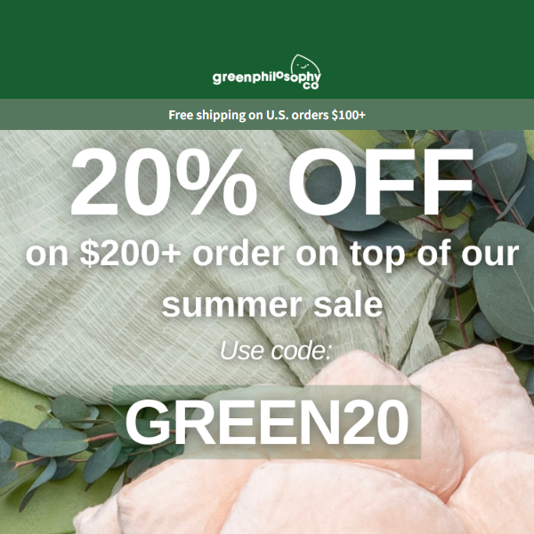 🌿 20% OFF of $200 - Limited Time Only 🌿