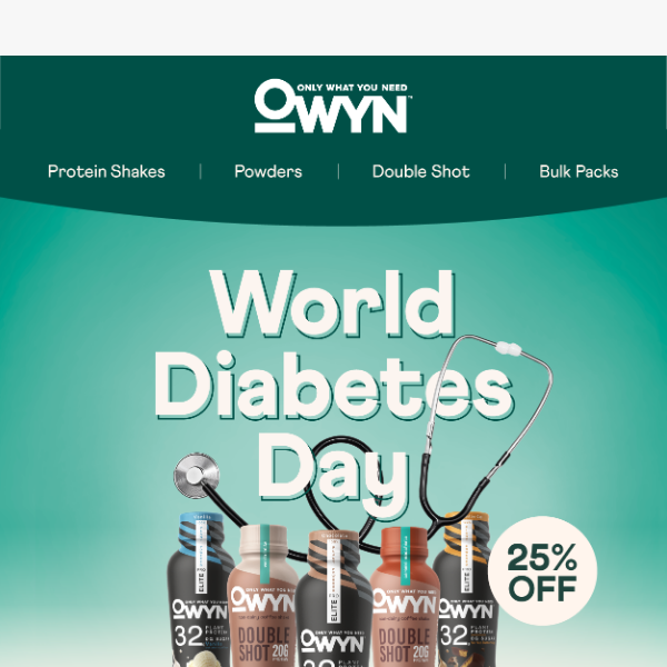 💥FLASH SALE💥 25% OFF for World Diabetes Day!