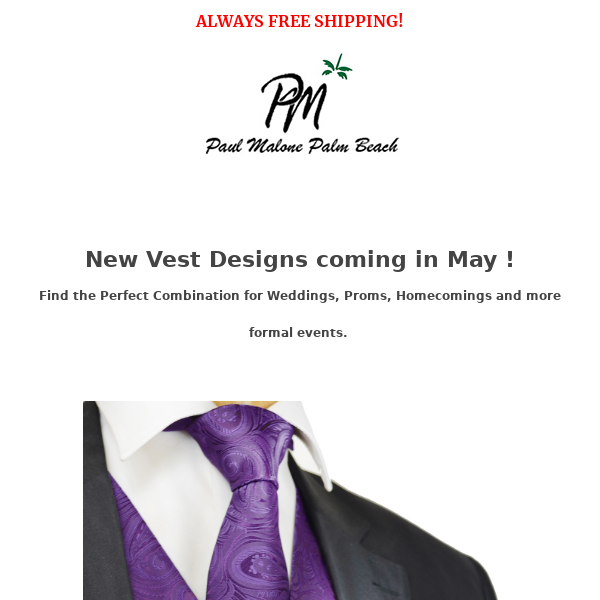 The Formal Wear Collection of May