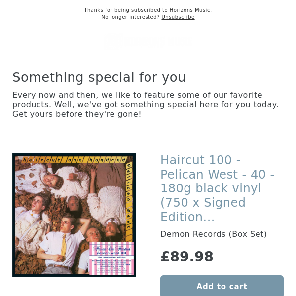 SIGNED COPIES! Haircut 100 - Pelican West - 40 - 180g black vinyl (750 x Signed Edition) [4LP]