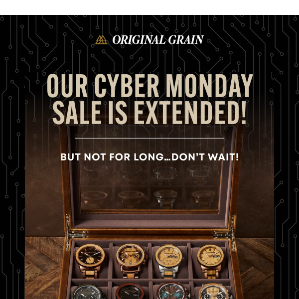 Cyber Monday EXTENDED 🎉