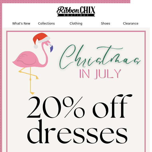 Christmas in July Sale 🎅🌴  20% OFF DRESSES Today