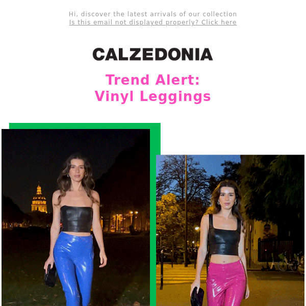 Must Have of the Month: Vinyl Leggings - Calzedonia UK