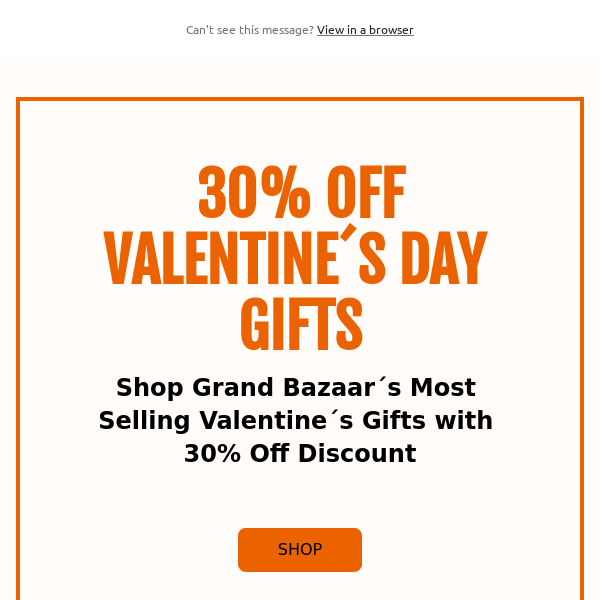 30% Off Valentine´s Day Gifts