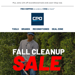 Fall Cleanup Sale! Save Big on Outdoor Power Tools