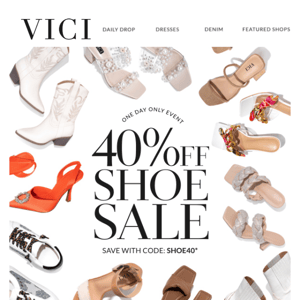 40% OFF ALL SHOES + Chic In The City Drop ❗️