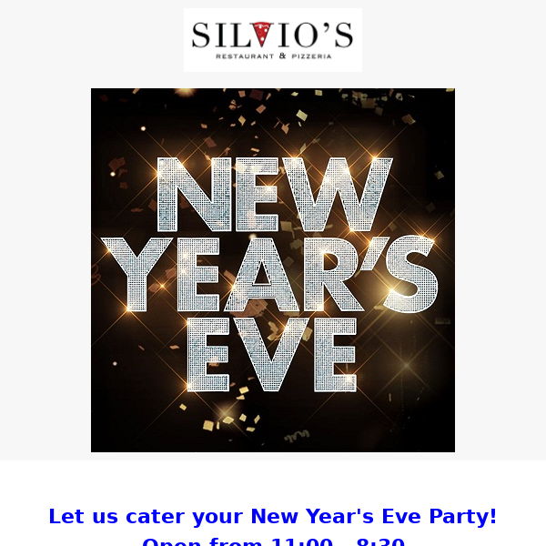 Let us cater your New Year's Eve party!