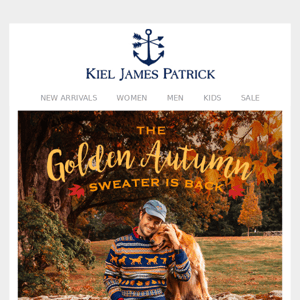 Our Golden Autumn Sweater Is Back! 🐕