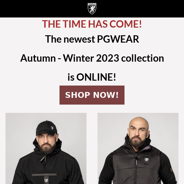 PGWEAR AUTUMN - WINTER 2023 collection is out now!📣