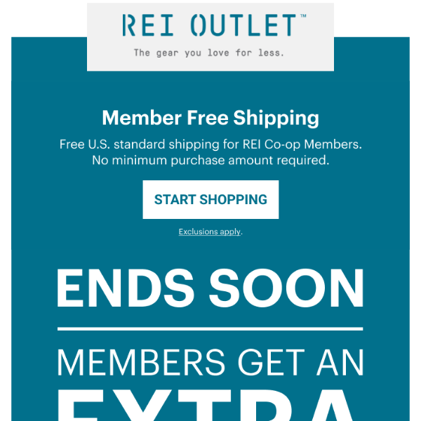 Ends Soon—Extra 20% Off One REI Outlet Item - REI