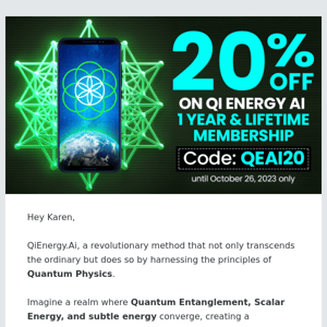 Immerse Yourself in Qi Energy with QiEnergy.AI - Get 20% OFF Features Await!