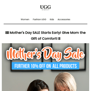 ⏰👩‍👧Mother's Day Sale Starts Early! Get your Gifts Now!