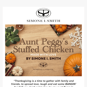 Simone's Annual Recipe: Aunt Peggy's Stuffed Chicken