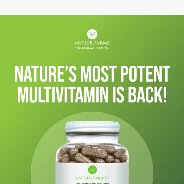 Nature's multivitamin is BACK 💪