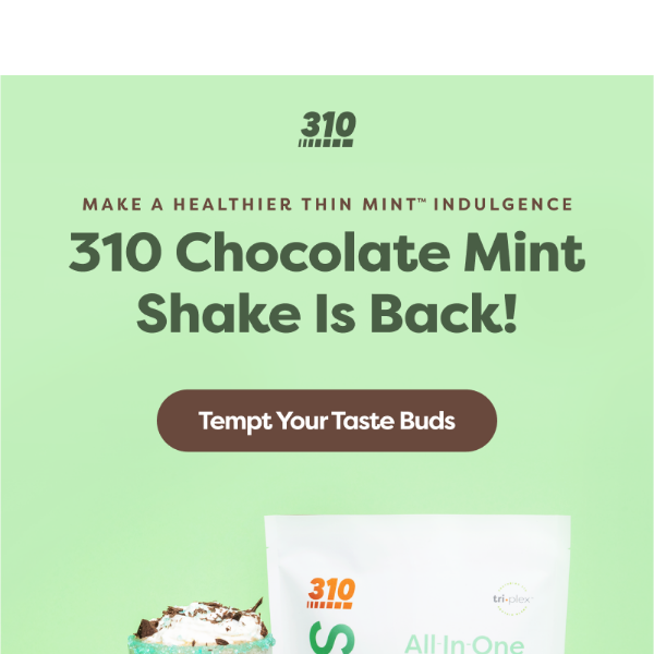 310 Chocolate Mint Shake Is Back! 🍫🌿