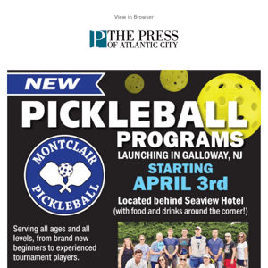 ADV: Pickleball Programs launching in Galloway, NJ