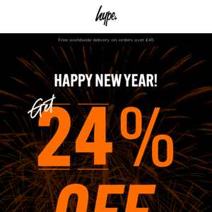 HNY 🥳 Up to 24% off almost everything ✨