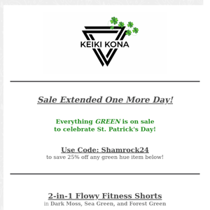 St. Patrick's Day Sale Extended! 🍀