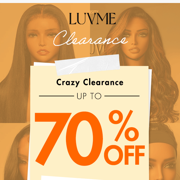 Incredible Cost Price Clearance - Up to 70% Off🎉