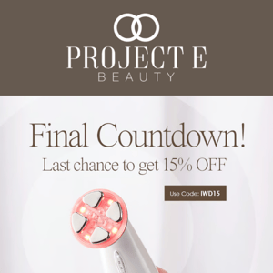 ⏰ Final Countdown! Last chance to get 15% OFF
