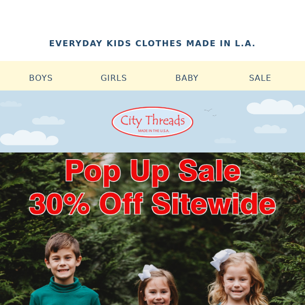City Threads , Last Chance To Save 30% Off Sitewide