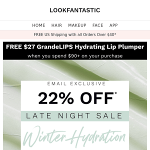 Enjoy 22% OFF — Late Night Sale✨