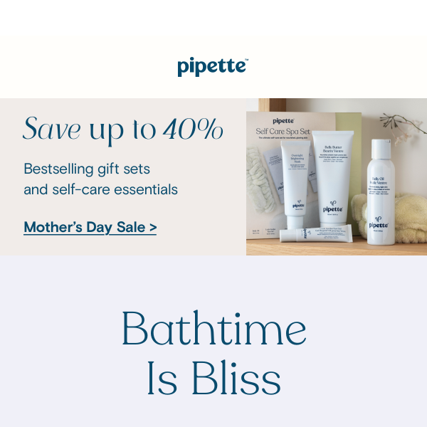 Get bath ready and save up to 40% off