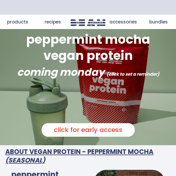 peppermint mocha vegan protein