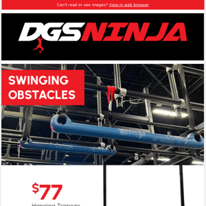 New Collection: Swinging Ninja Obstacles