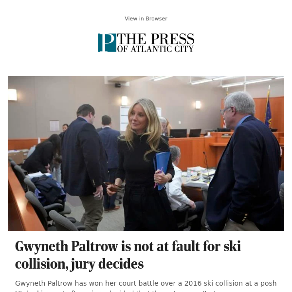 Gwyneth Paltrow is not at fault for ski collision, jury decides
