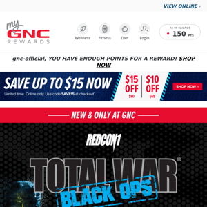 NEW & EXCLUSIVE! REDCON1 Total War Black Ops Pre-workout​