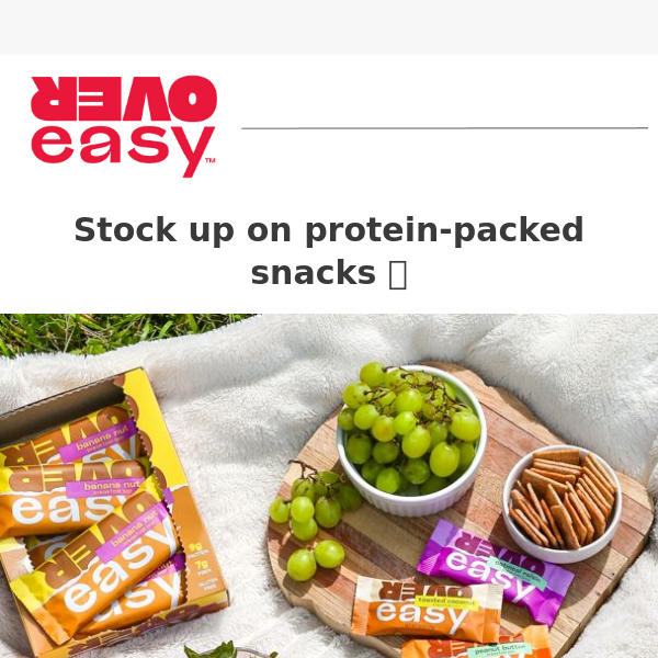 Stock up on protein-packed snacks 🥜