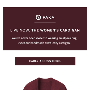 Early Access: The Women's Cardigan