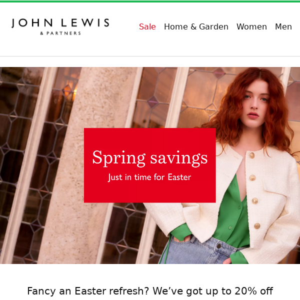 Save up to 20% this Easter