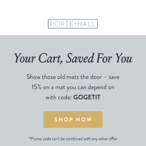 Saved for you… 15% off