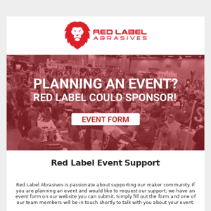 Planning An Event? Red Label Could Sponsor!