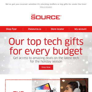 Gifting simplified! Find great tech gifts at incredible prices that fit your budget