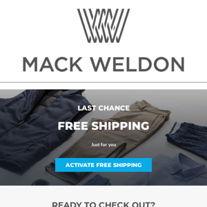 Expiring offer: free shipping