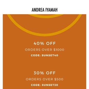 Summer Just Got Hotter! UP TO 40% OFF
