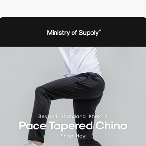 Beyond Standard Khakis: Pace Tapered Chino