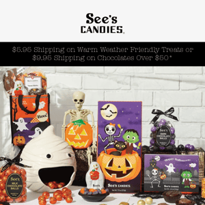 No Tricks, Only Treats. Halloween with See’s! 🎃 🍫