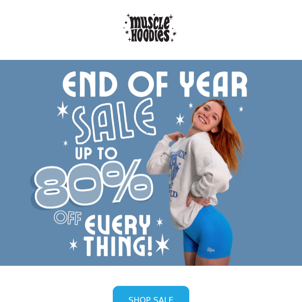 END OF YEAR SALE! UP TO 80% OFF ENTIRE SITE!