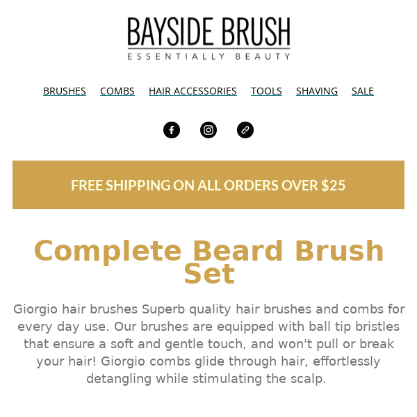 The Most Complete Beard Brush Set