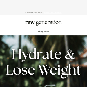 Hydrate and Lose Weight at the same time