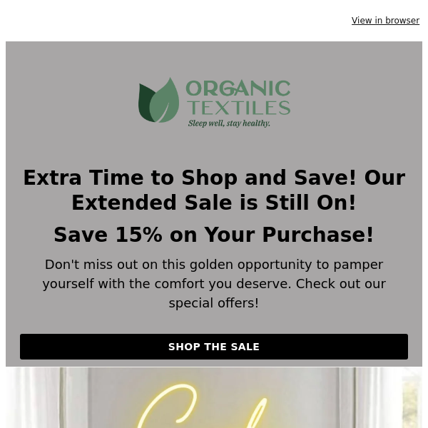 Extra Time to Shop and Save! Our Extended Sale is Still On!