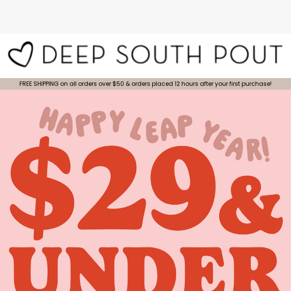 LEAP YEAR LIVE SALES 🌟 $29 & UNDER!